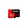 Карта памяти Netac microSD P500 Extreme Pro 64Gb (NT02P500PRO-06...