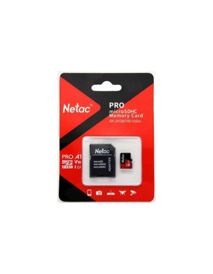 Карта памяти Netac microSD P500 Extreme Pro 16Gb (NT02P500PRO-016G-R) sd карта netac pro nt02p500pro 256g s