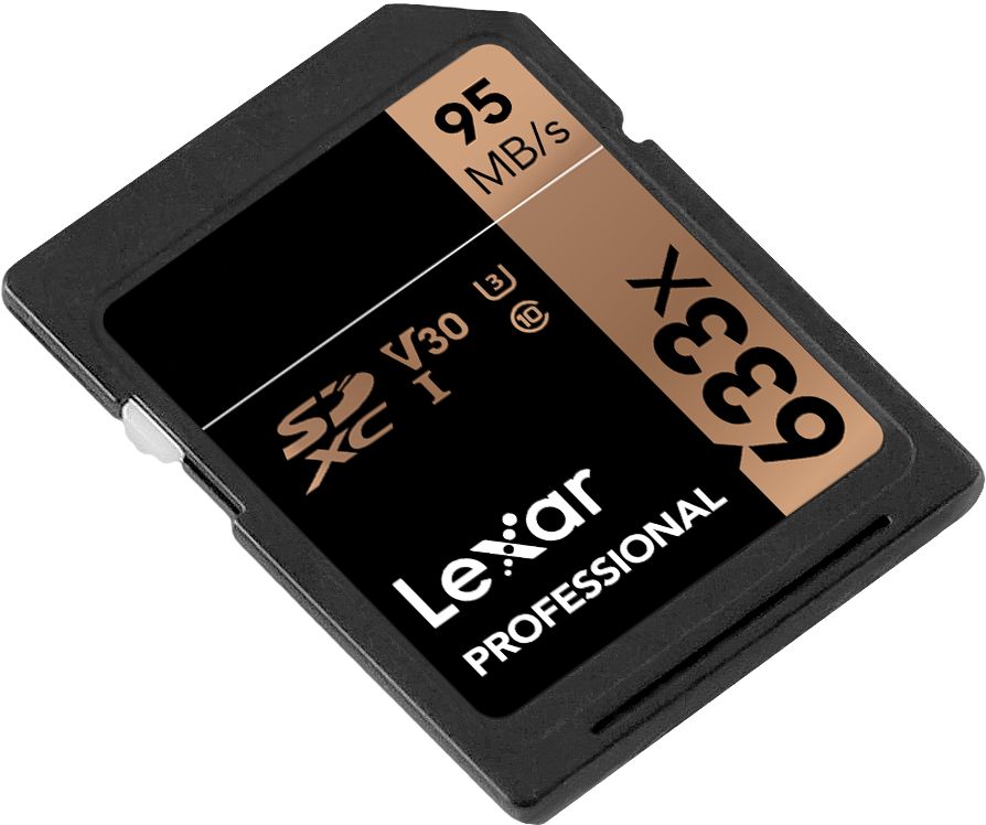 Карта памяти Lexar Professional 128Gb 633x SDXC Class 10 UHS-I U3 V30 (95/45 MB/s) LSD128CB633 карта памяти lexar professional 1066x compactflash 128gb