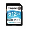 Карта памяти Kingston Canvas 512Gb Go Plus SDXC UHS-I U3 V30 (17...