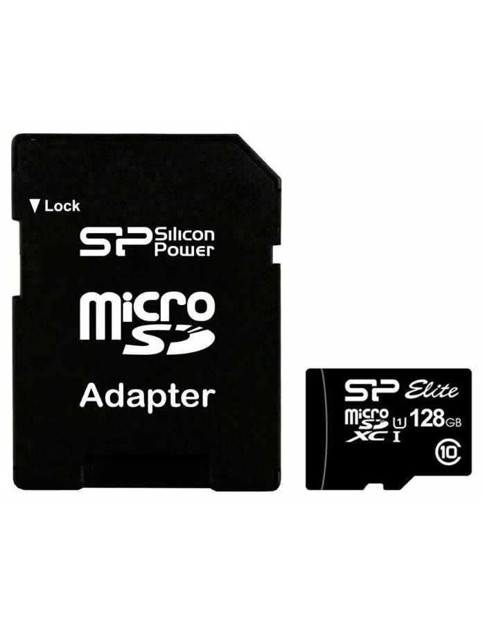 Карта памяти Silicon Power micro SDXC 128Gb Superior UHS-I U3 V30 A2 + ADP (100/80 Mb/s)