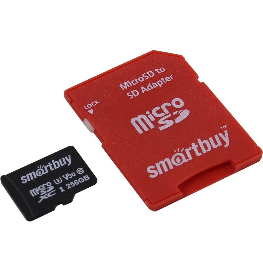 Карта памяти SmartBuy micro SDXC 256Gb Pro UHS-I U3 + ADP (90/70 Mb/s) карта памяти smartbuy micro sdxc 128gb pro uhs i u3 adp 90 70 mb s