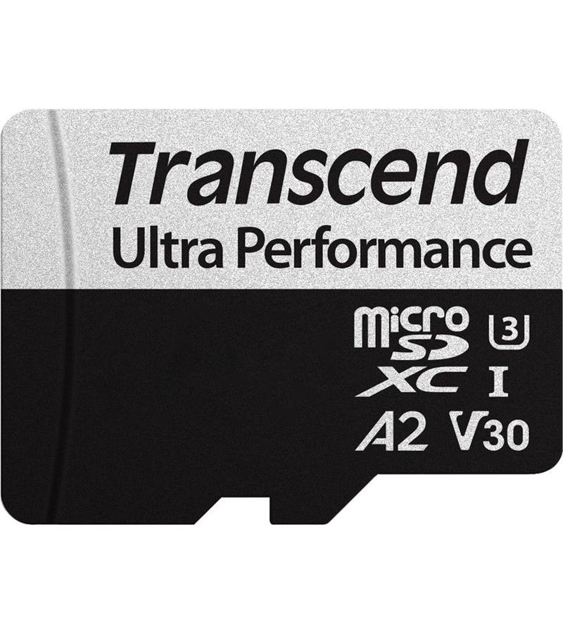 Карта памяти Transcend micro SDXC 256Gb 340S UHS-I U3 V30 A2 + ADP (160/125 Mb/s) карта памяти microsdxc canvas go plus 256 гб uhs i u3 v30 a2 без адаптера