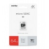 Карта памяти micro SDXC 64Gb SmartBuy Pro UHS-I U3 + ADP (90/70 ...