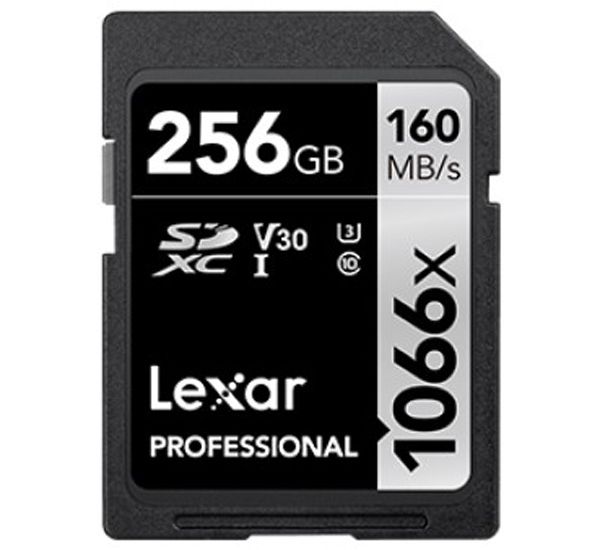 Фото - Карта памяти 256Gb Lexar Professional 1066x SDXC Class 10 UHS-I U3 V30 (160/120 MB/s) карта памяти lexar professional 1066x compactflash 128gb
