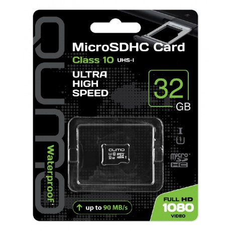 Карта памяти 32Gb microSDHC Qumo Class 10 UHS-I U1