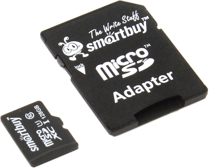 Карта памяти SmartBuy MicroSD 128Gb Class10 UHS-I SB128GBSDCL10-00 - фото 1