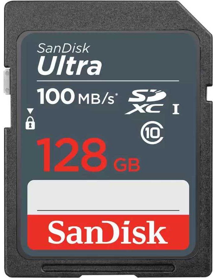 Карта памяти SanDisk SDXC 128GB (SDSDUNR-128G-GN3IN) карта памяти 64gb sandisk ultra sdxc class 10 sdsdunr 064g gn3in