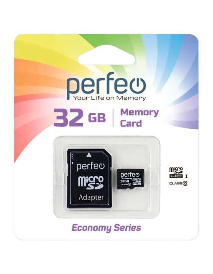 Карта памяти Perfeo microSD 32GB High-Capacity (Class 10) (PF32GMCSH10A) карта памяти