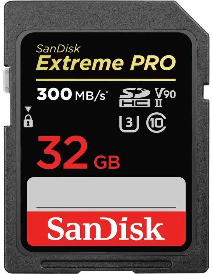 Карта памяти SanDisk Extreme Pro SDHC 32Gb Class 10 (SDSDXDK-032G-GN4IN)