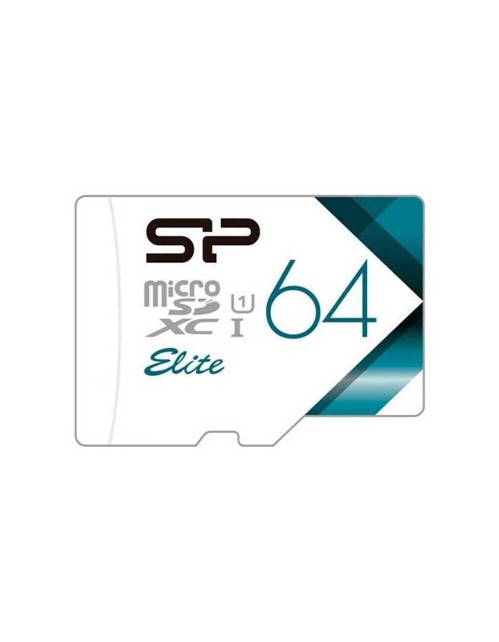 цена Карта памяти Silicon Power Elite MicroSDHC 64Gb Class 10 UHS-I (SP064GBSTXBU1V21)