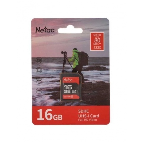 Карта памяти Netac SDHC 16GB P600 (NT02P600STN-016G-R) - фото 2