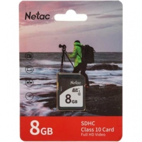 

Карта памяти Netac SDHC 8GB P600 (NT02P600STN-008G-R)