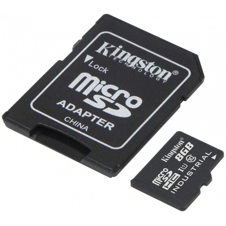 Карта памяти Kingston microSDHC 8Gb Class10 Kingston (SDCIT2/8GB) + адаптером - фото 2