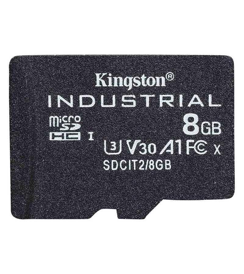 Карта памяти Kingston microSDHC 8Gb Class10 Kingston (SDCIT2/8GBSP) карт ридер kingston microsdhc usb3 1 typec fcr ml3c