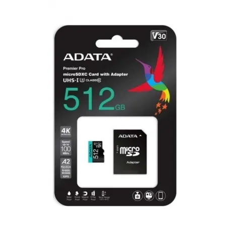 Карта памяти A-Data Micro SDXC 512GB (AUSDX512GUI3V30SA2-RA1)