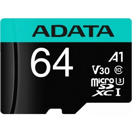 Карта памяти A-Data Micro SDXC 64GB (AUSDX64GUI3V30SA2-RA1) - фото 2