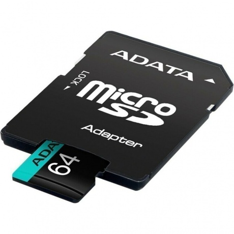 Карта памяти A-Data Micro SDXC 64GB (AUSDX64GUI3V30SA2-RA1) - фото 3