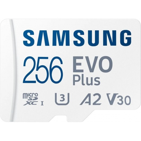 Карта памяти Samsung MB-MC256KARU 256Gb microSDXC Evo Plus + SD адаптер - фото 1