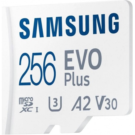Карта памяти Samsung MB-MC256KARU 256Gb microSDXC Evo Plus + SD адаптер - фото 2