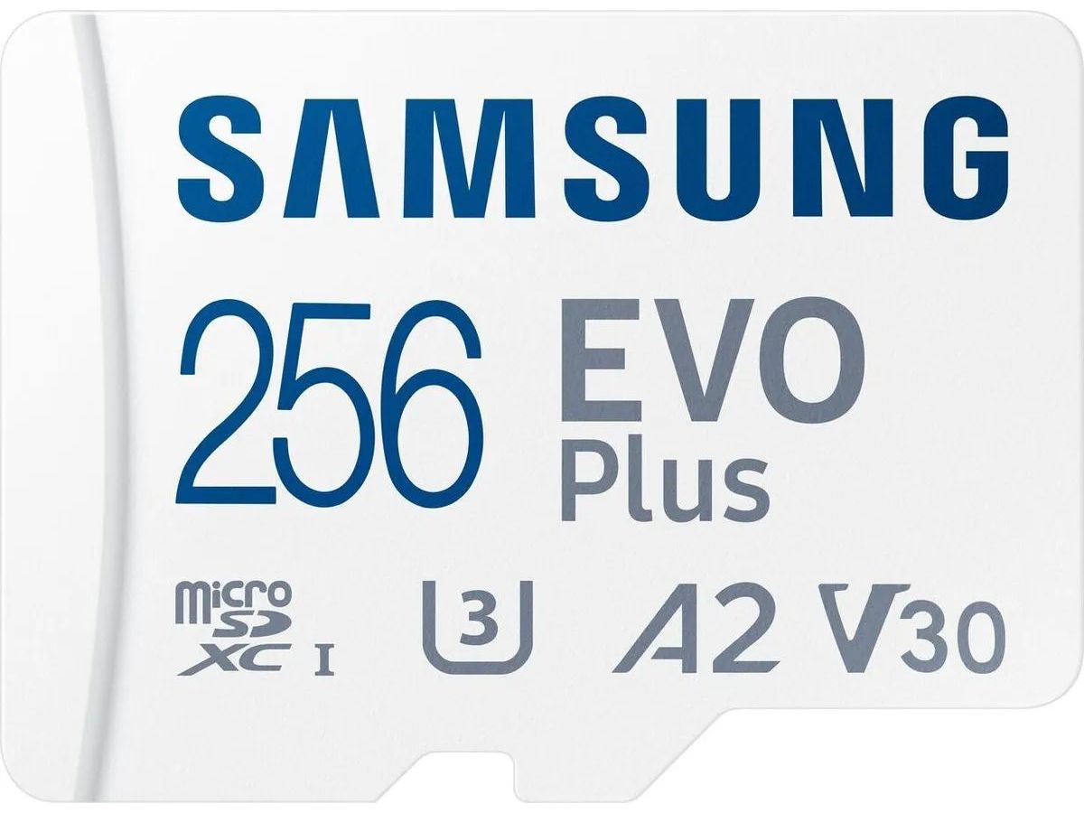Карта памяти Samsung MB-MC256KARU 256Gb microSDXC Evo Plus + SD адаптер MB-MC256KA/RU - фото 1