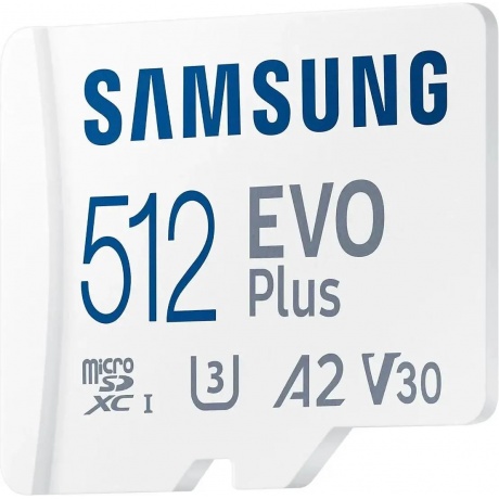 Карта памяти Samsung MB-MC512KARU 512Gb microSDXC Evo Plus + SD адаптер - фото 4
