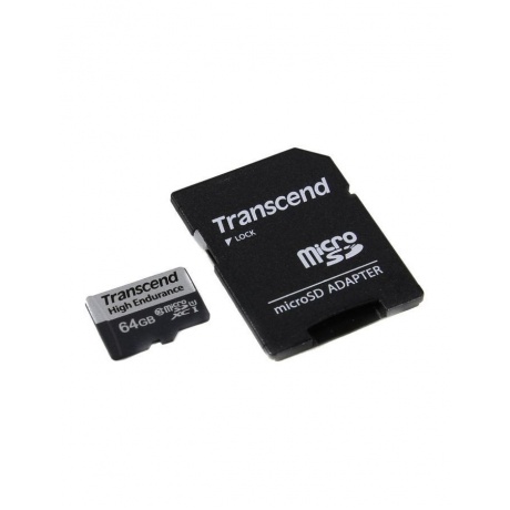 Карта памяти Transcend microSD 64GB (TS64GUSD350V) w/ adapter - фото 2