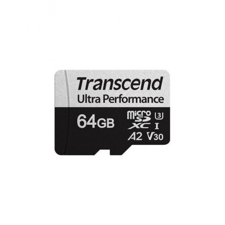 Карта памяти Transcend  microSD 64GB (TS64GUSD340S) w/ adapter - фото 1
