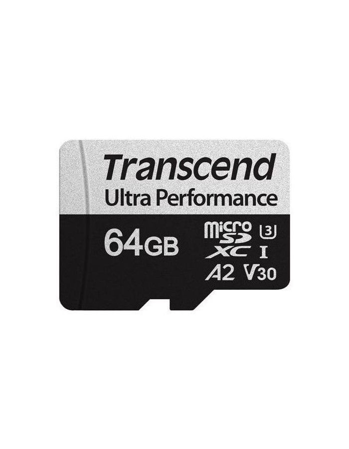 карта памяти transcend microsd 64gb ts64gusd330s без адаптера Карта памяти Transcend microSD 64GB (TS64GUSD340S) w/ adapter