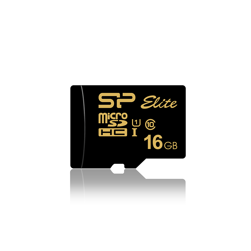 Карта памяти Silicon Power 16GB Elite Gold microSDHC Class 10 UHS-I U1 85Mb/s SP016GBSTHBU1V1G - фото 1