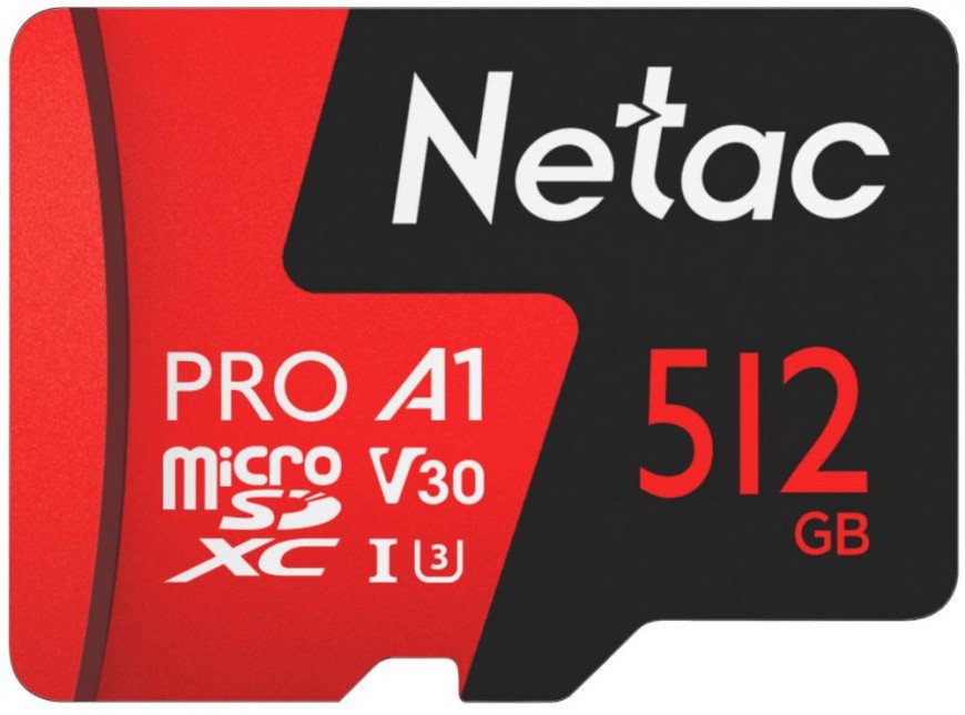 Карта памяти NeTac P500 Extreme Pro MicroSDXC 512GB (NT02P500PRO-512G-S)