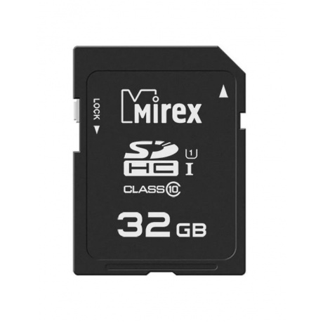 Карта памяти SD 32GB Mirex SDHC UHS-I Class 10 (13611-SD1UHS32) - фото 1