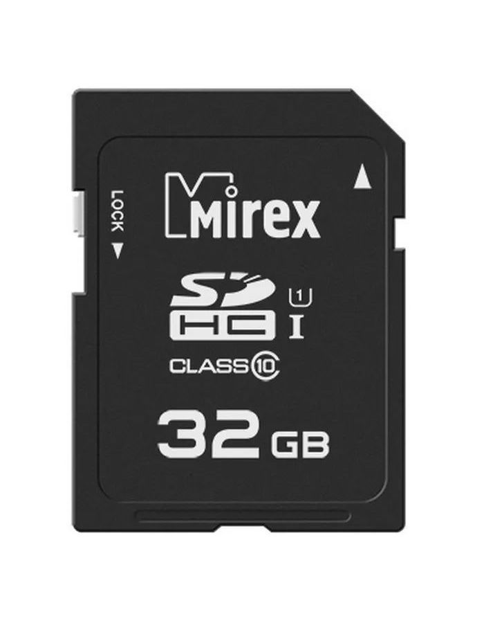 Карта памяти SD 32GB Mirex SDHC UHS-I Class 10 (13611-SD1UHS32) карта памяти 32gb mirex 13611 sd1uhs32 sdhc class 10 uhs i