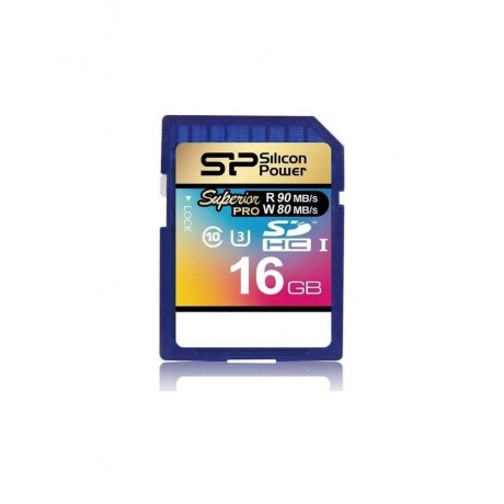 Карта памяти SD 16GB Silicon Power Superior SDHC Class 10 UHS-I 90 MB/s (SP016GBSDHCU1V10 - фото 2