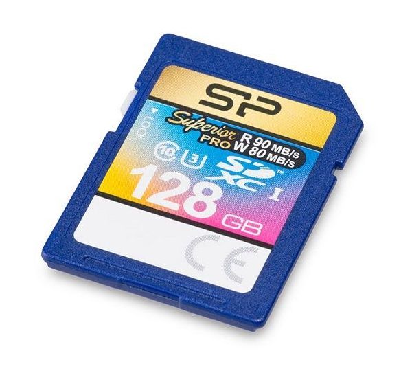 Карта памяти SD 128GB Silicon Power Superior Pro SDXC Class 10 UHS-I U3 (SP128GBSDXCU3V10) от Kotofoto
