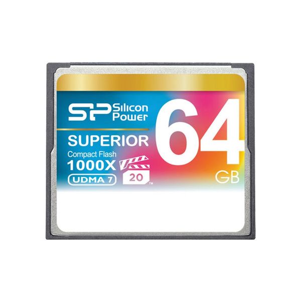 Флеш карта CF 64GB Silicon Power, 1000X (SP064GBCFC1K0V10) от Kotofoto