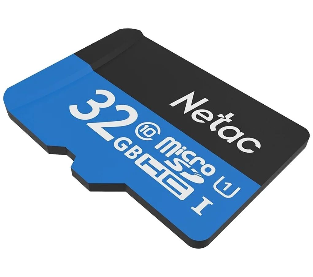 цена Карта памяти microSDHC 32GB Netac P500 NT02P500STN-032G-R (с SD адаптером) 80MB/s