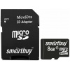 Карта памяти Smartbuy SDHC 8Гб Class 10 (SB8GBSDCL10-01) SD адап...
