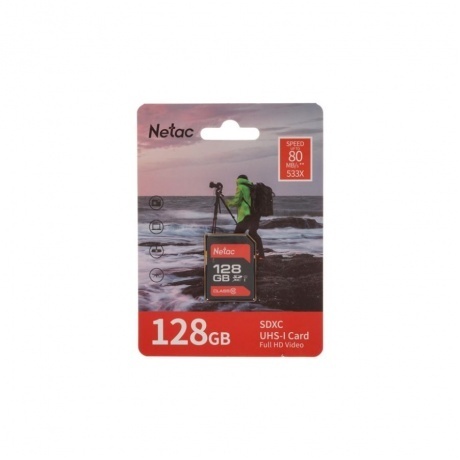 

Карта памяти Netac SDHC UHS-I P600 128Gb Class 10 (NT02P600STN-128G-R)