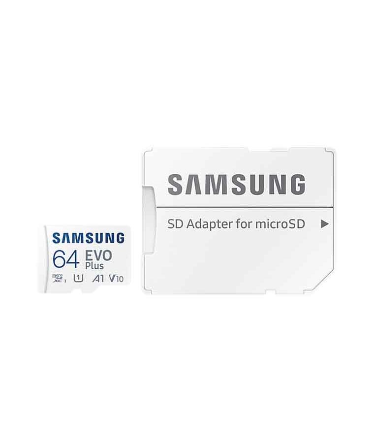 Карта памяти Samsung micro SDXC EVO+ 64GB (MB-MC64KA/EU) карта памяти samsung microsdxc evo plus class10 uhs i u1 130mb s 64gb adp eu