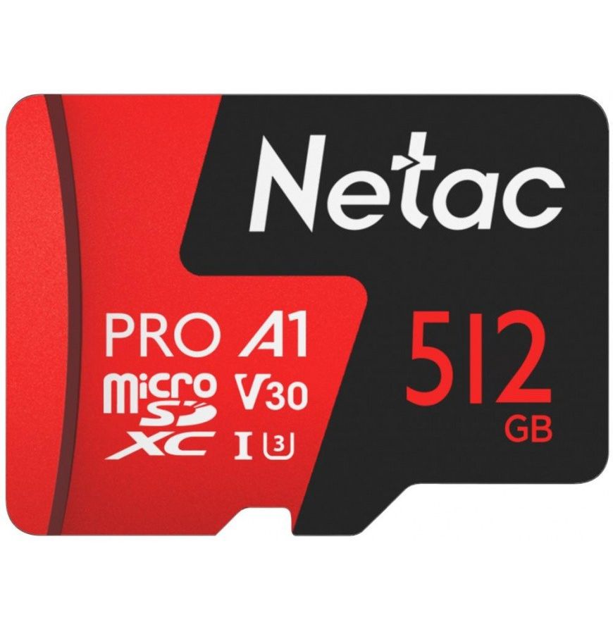 Карта памяти Netac microSDHC P500 Pro 512GB (NT02P500PRO-512G-S) карта памяти microsd 512гб netac p500 extreme pro nt02p500pro 512g r