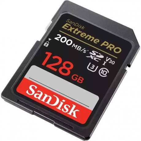Карта памяти SanDisk Extreme PRO 128GB SDXC Memory Card 200MB/s SDSDXXD-128G-GN4IN - фото 3