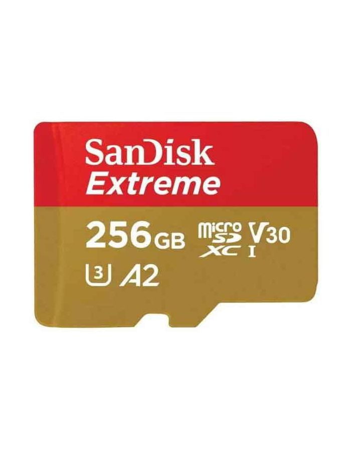 Карта памяти SanDisk Extreme microSD UHS I Card 256GB SDSQXAV-256G-GN6MN карта памяти microsd sandisk ultra 256gb uhs i sdsqua4 256g gn6mn