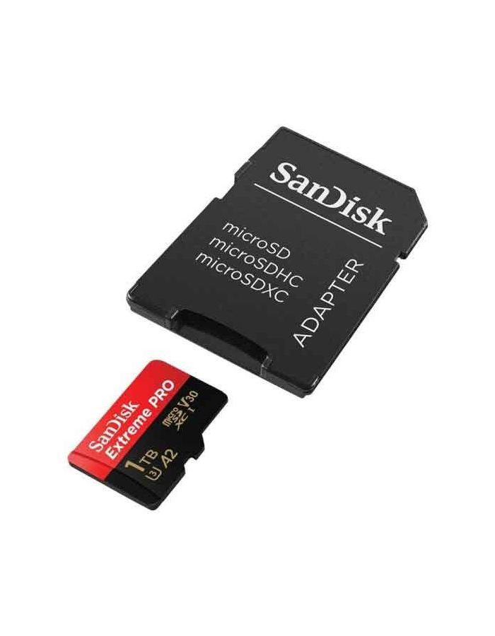 Карта памяти SanDisk Extreme Pro microSD UHS I Card 1TB SDSQXCD-1T00-GN6MA флеш карта microsd 1tb class10 sandisk sdsqxa1 1t00 gn6ma extreme adapter