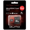 Карта памяти QUMO MicroSDHC 8Gb Сlass 10 + ADP (QM8GMICSDHC10)