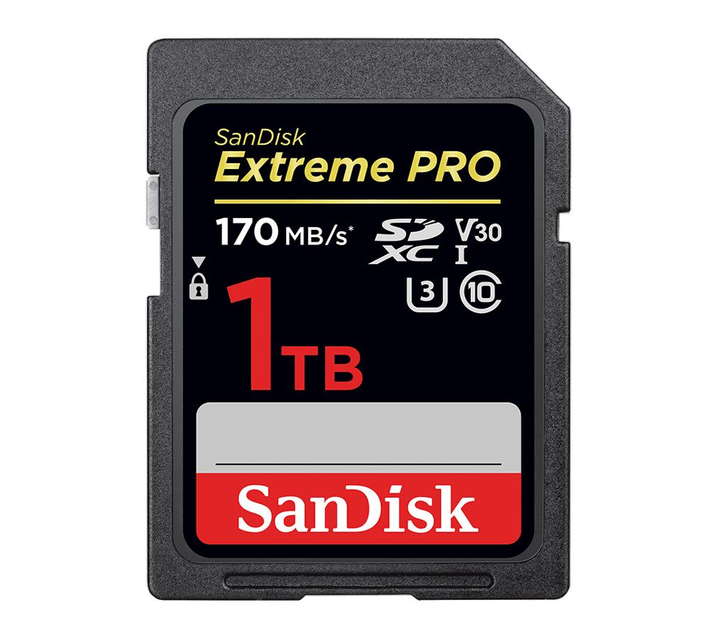 Карта памяти 1Tb SanDisk Extreme Pro SDXC UHS-I U3 V30 (170/90 MB/s) - фото 1