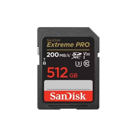 Карта памяти 512Gb SanDisk Extreme Pro SDXC UHS-I U3 V30 (200/140 MB/s) - фото 2