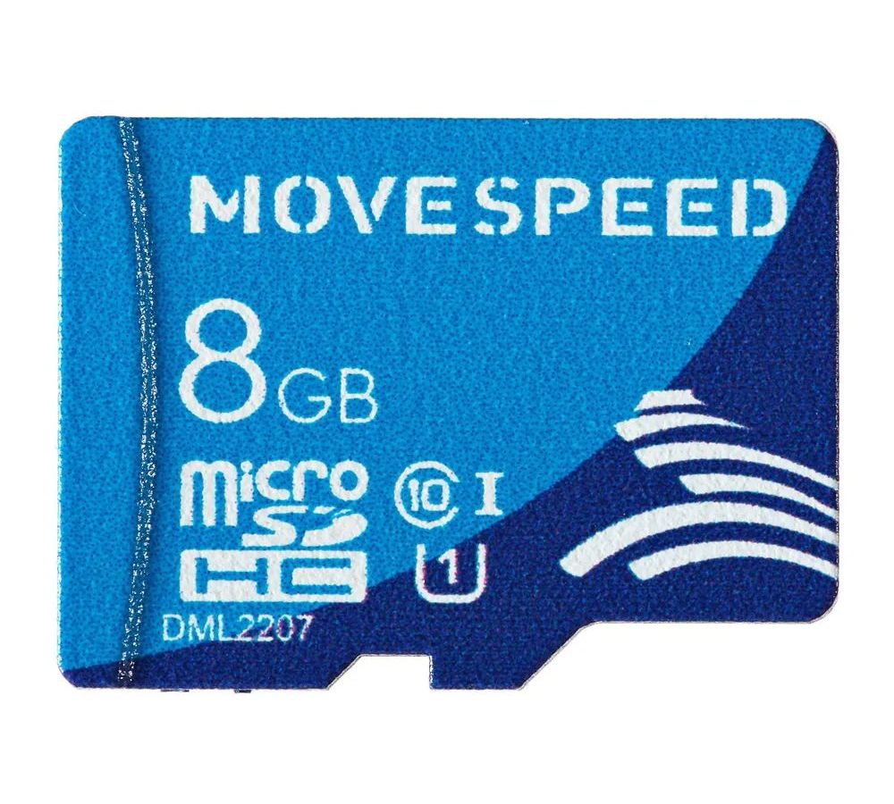 

Карта памяти MicroSD 8GB Move Speed FT100 Class 10 без адаптера