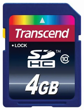 Карта памяти Transcend SDHC 4GB Class 10 (TS4GSDHC10)
