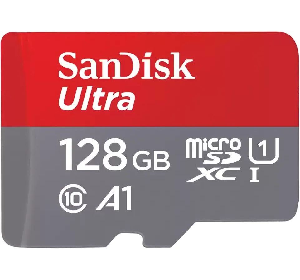 Карта памяти micro SDXC SanDisk Ultra 128Gb A1 C10 U1 UHS-I 140MB/S, без адаптера SDSQUAB-128G-GN6MN карта памяти sandisk compact flash 256 гб r w 160 140 мб с 1 шт черный